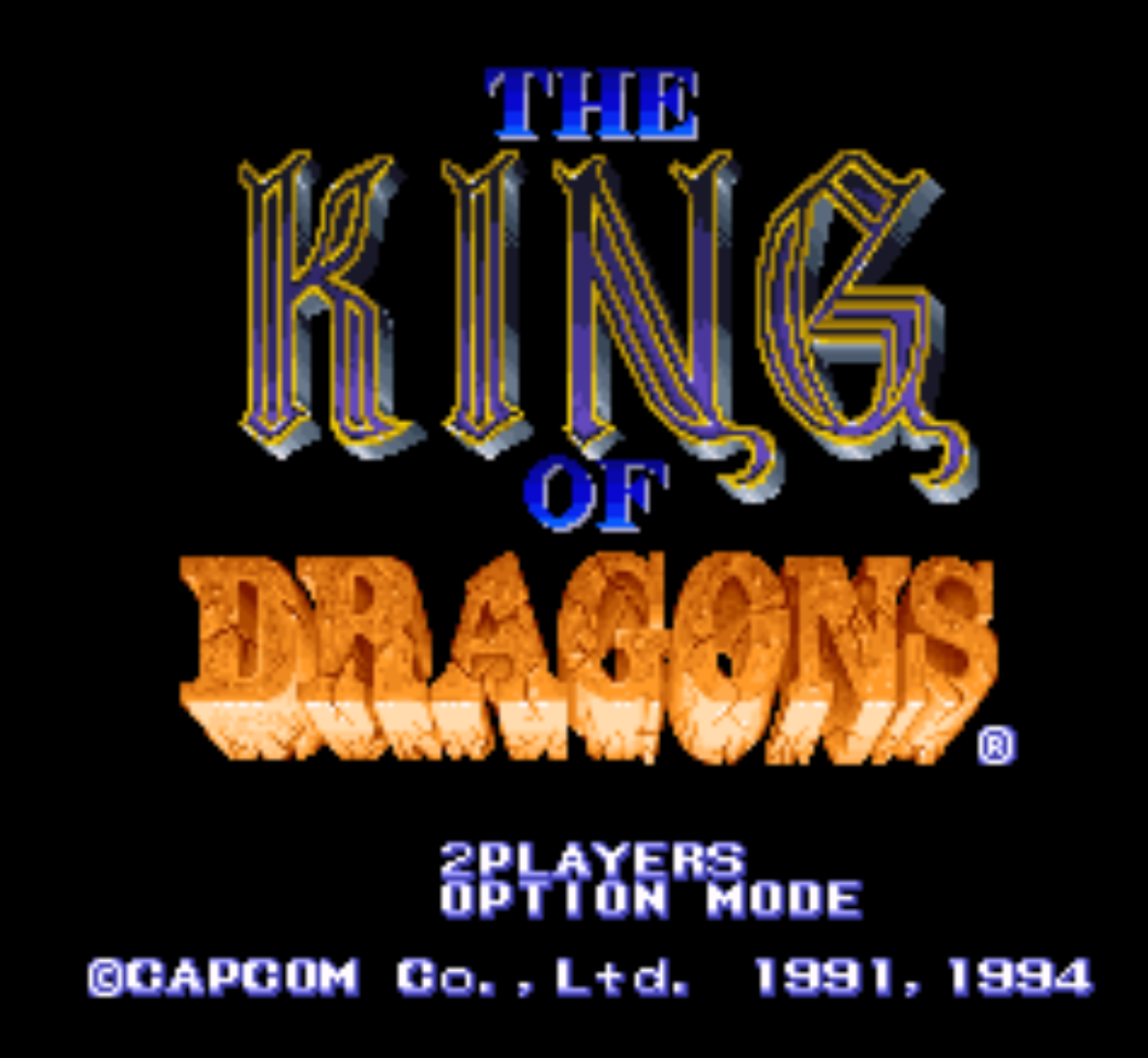 The King of Dragons Title Screen